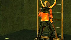 Secondlife Bound Bondage Sex With Tied Up Action.