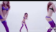 Dancing Hot Girls Perform Energetic Moves in Group Setting