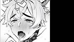 moaning with lube during bisexual masturbation orgasm 😩💦