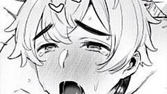 moaning with lube during bisexual masturbation orgasm 😩💦