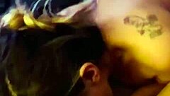 My wife sucks my big cock for facial.