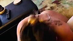 My wife sucks my big cock for facial.