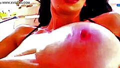 Alia Janine Gets Cum On Her Huge Natural Tits