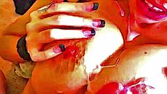 Alia Janine Gets Cum On Her Huge Natural Tits