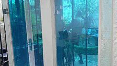 I filmed my cuckold neighbor watching his latina wife get her big ass fucked by huge penises