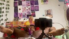 I played alone with my pussy looking at my mirror