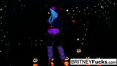 two blondes share a halloween scare