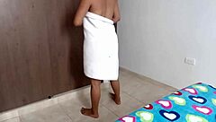 A latina woman enjoys a relaxing solo moment.