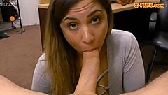 Hot Babe Nailed By Pervert Pawn Keeper!