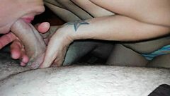 I enjoy a bit of solo oral sex, feeling the pleasure build up.