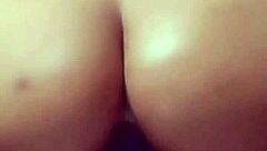 Katy Katie rides dildo hard in wild anal play session