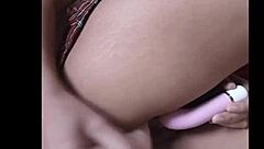 this young beauty touches herself with wild, eager fingers