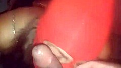 horny orgasm with latina neighbor's ass