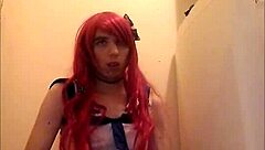 Solo Trap Jerks Off and Swallows Own Cum