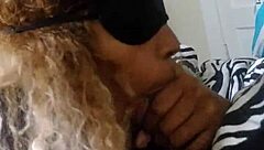 Meechie Takes Sloppy Deepthroat On Monster Black Cock