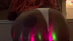 ebony model dances for daddy