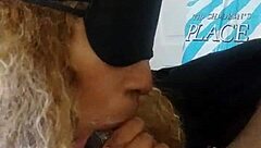 Meechie Takes Sloppy Deepthroat On Monster Black Cock