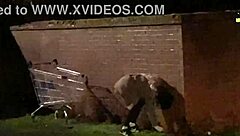 Cracky in her natural habitat with mature milf slut outdoor sex