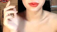 showing off a tempting bust in a casual chat