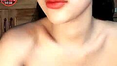 showing off a tempting bust in a casual chat