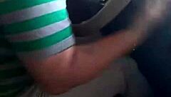 my brother-in-law gives milk to my wife on the road