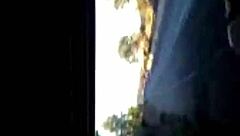 my brother-in-law gives milk to my wife on the road