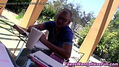 Amateur Teen Gobbling Cock at Party