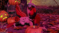 Happy Halloween Cassie Lewdine Big Tits Monster Cock