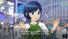 demon king eliza's blonde big tits in hentai magicami