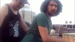 Watch the mexican amateurs on the rooftop.