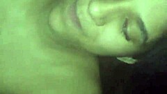 Latina amateur giving blowjob to black cock homemade