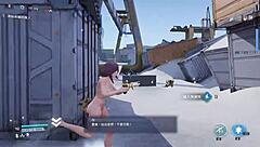 Dust White Forbidden Zone - Haru Naked Solo Run in Snowy Danger Path