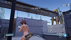 Dust White Forbidden Zone - Haru Naked Solo Run in Snowy Danger Path