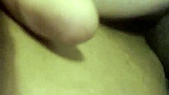 Creamy pussy rides big black cock in interracial hardcore.