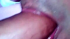 Shemale with big juicy cock deepthroats at gloryhole