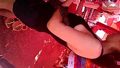 Teen 18+ displays her lovely neckline in a stylish outfit