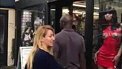 Milf Flashing Panties in Paris with BBC