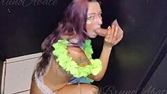 I gave my cock to argentine girlfriend to suck in gloryhole