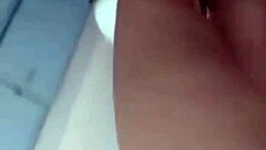 Young woman shows off in the bathroom part 1