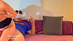 while you play with glasses, i suck your cock and fuck hard.