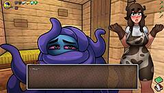 getting sucked hard near oblivious girlfriend in hornycraft!