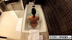 hey, watch jezebelle bond record her steamy bath moment