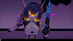 belky the robot gives quick jerk off instructions in anime style