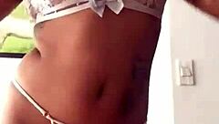 Estefania, a beautiful Colombian woman in her daily life