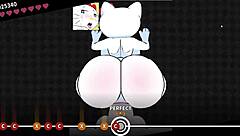 beating hellokitty hard in wild banging gameplay action.