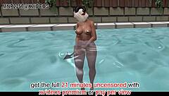 what's hotter than 3d microbikini fun at the pool? uncensor it!