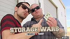 wankz- storage wars a wankz tv parody, you wank to that slut brunette babe blowjob?