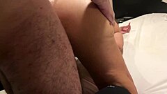 anal fucking with my bitch while fingering oiled asshole