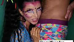 Romi Rain enjoys a sensual sucking session with a big cock.