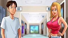 Desperate to Fuck Roxxe in Locker Room Summertime Saga